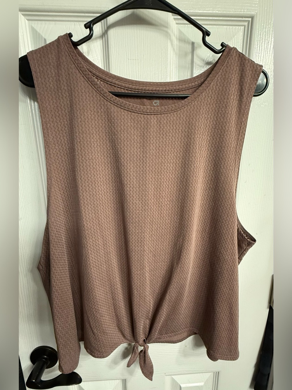 GAP Fit size xl Tie-Front Tank Top - Mauve Brown